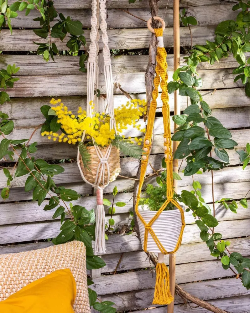 Tutorial: Hoe een macramé bloempot te maken Drainage Gaten