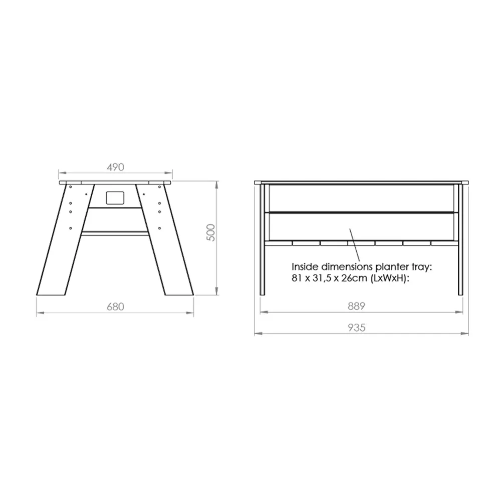 EXIT Aksent kweektafel L