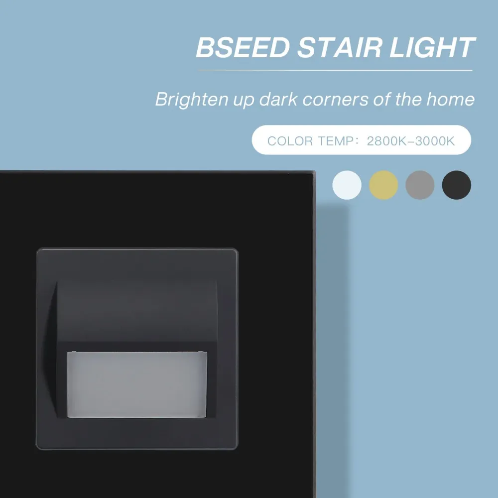 BSEED voetruimteverlichting vloerlamp met bewegingssensor LED 2800-3000K Bseedswitch