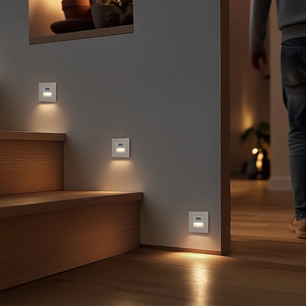 Multiplee tijdvertragingen voetruimteverlichting vloerverlichting bewegingssensor 1800-7500K Bseedswitch
