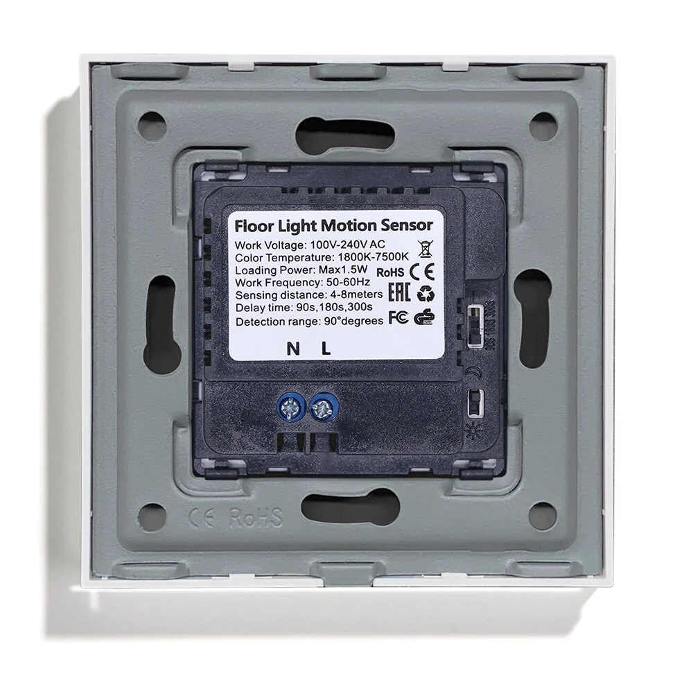 Multiplee tijdvertragingen voetruimteverlichting vloerverlichting bewegingssensor 1800-7500K Bseedswitch