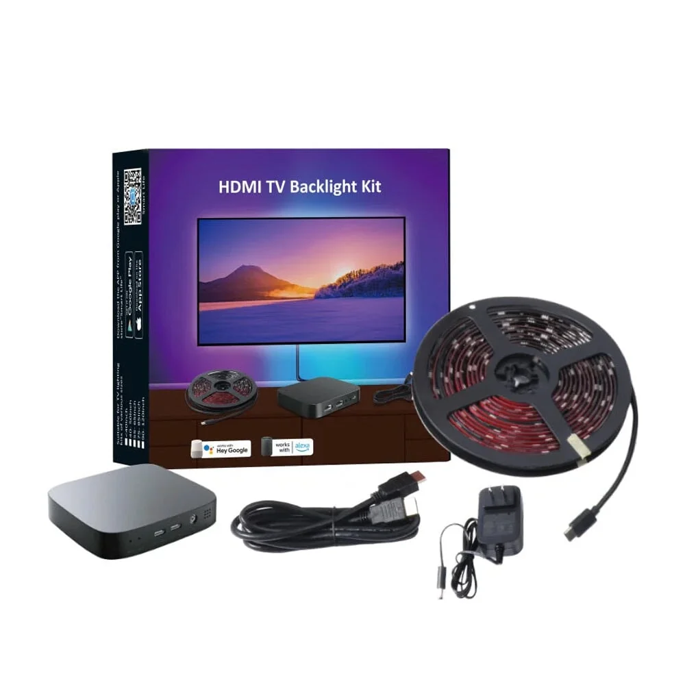 Wifi Bluetooth Smart Displaypaneel LED Neonlichtstrip met HDMI Sync Box Bseedswitch
