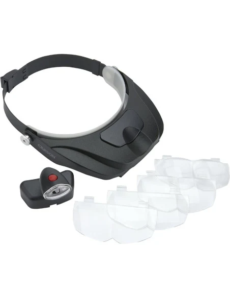 Carson Optical hoofdlamp met vergrootglas (prijs per lamp)