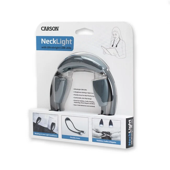 Handsfree halslamp met dubbele lichtbron van het merk Carson Optical (prijs per lamp)