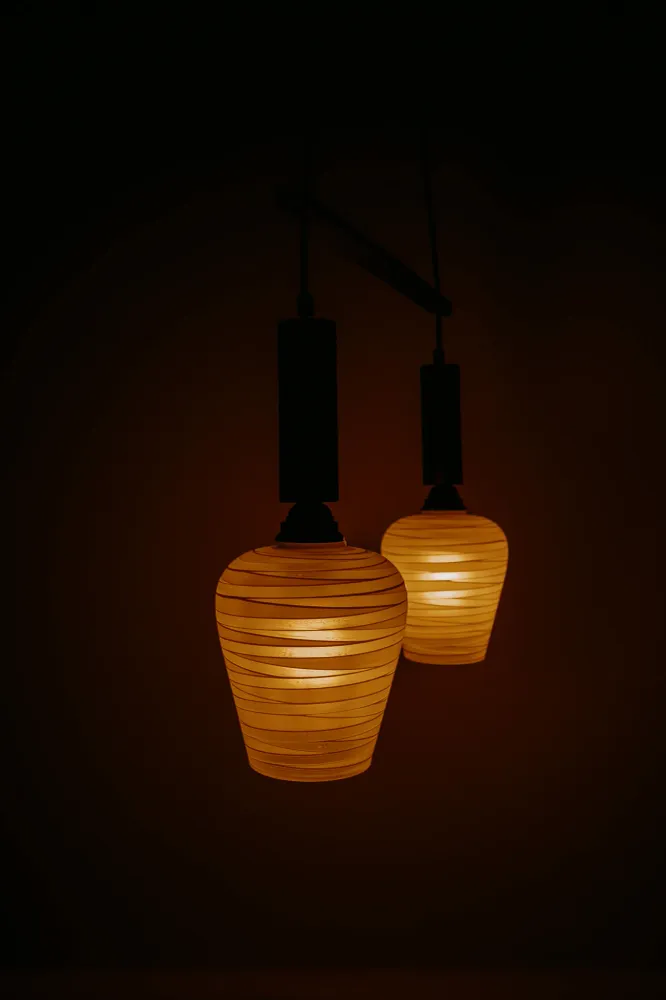 Mid Century Modern cascade hanglamp, jaren 60