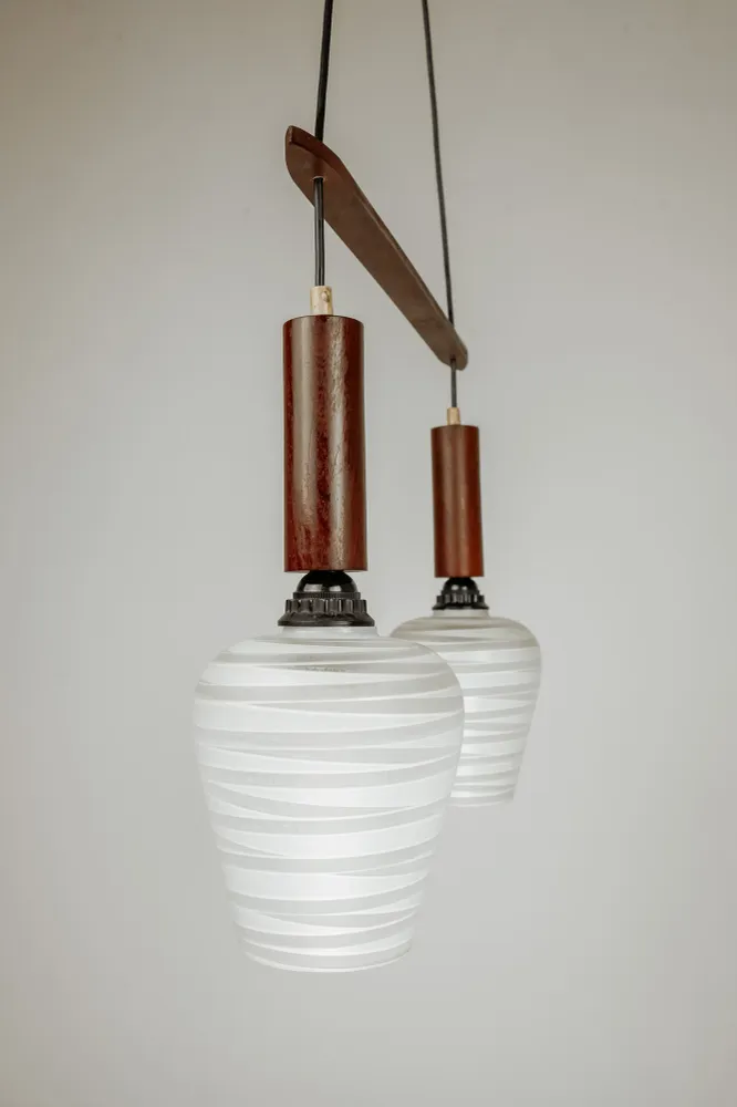 Mid Century Modern cascade hanglamp, jaren 60