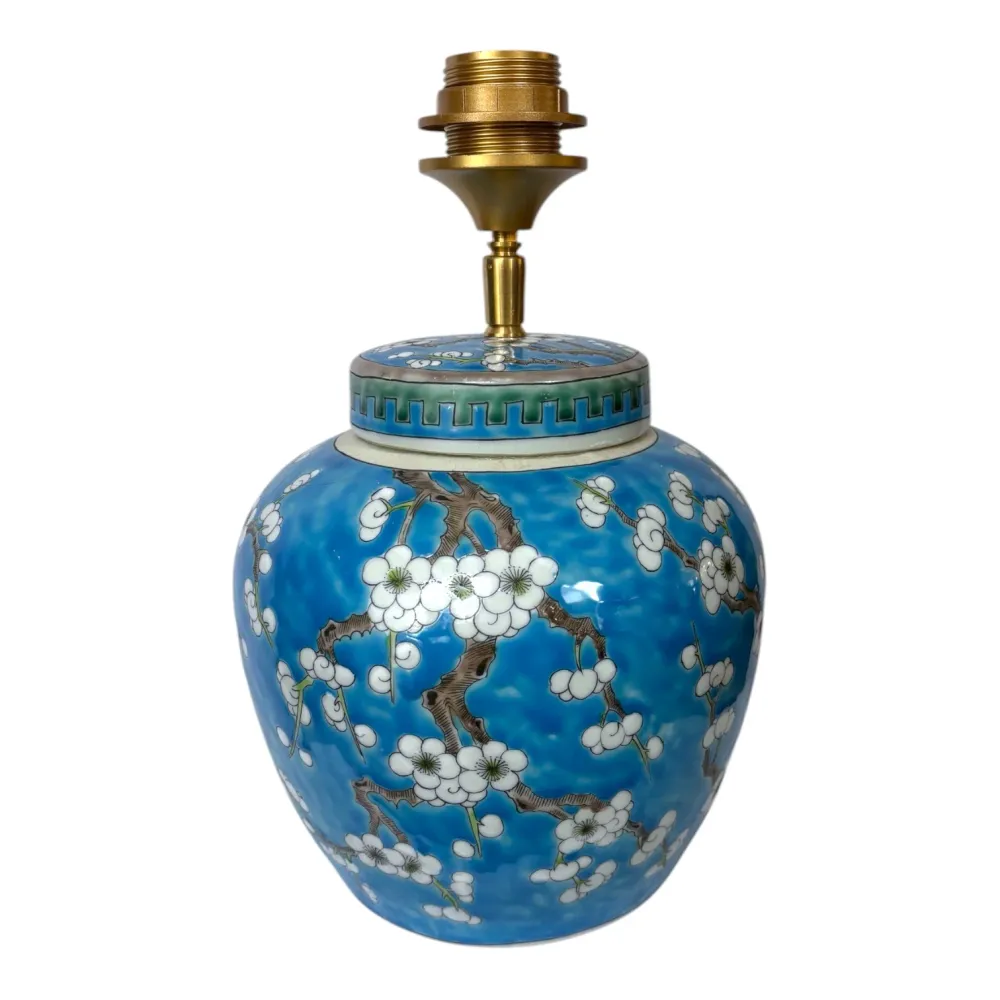 Lampenvoet blauwe bloem Studio Limonada