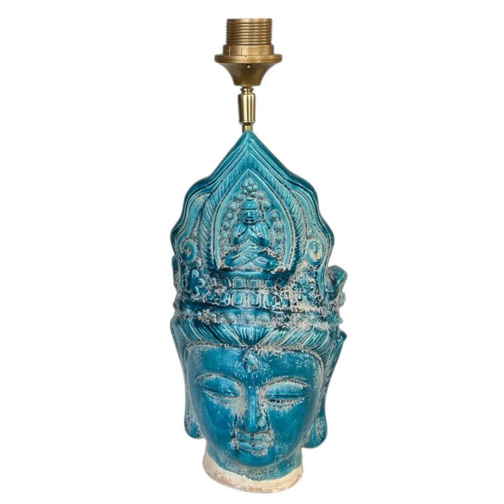 Lampenvoet Boeddha blauw Studio Limonada