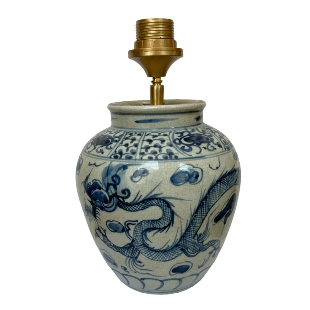 Lampenvoet Chinese vaas draakjes Studio Limonada