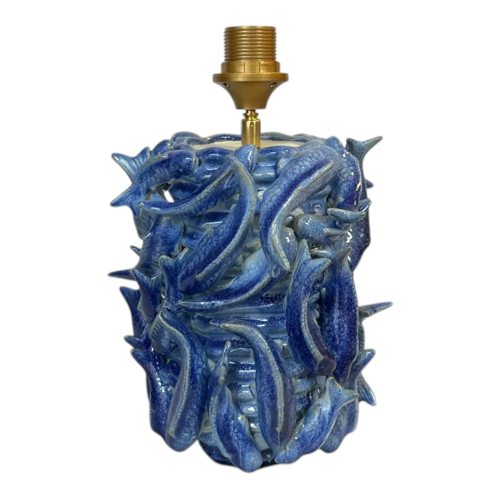 Lampenvoet vis indigo Studio Limonada