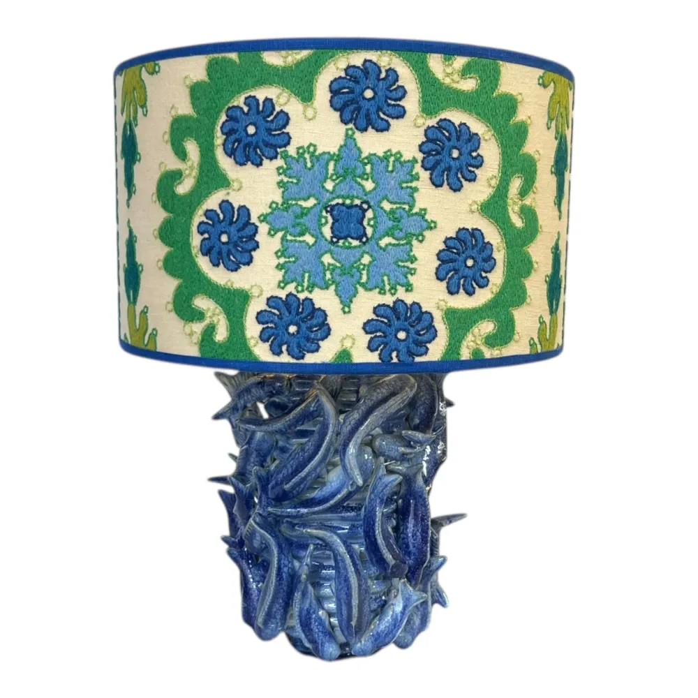 Lampenvoet vis indigo Studio Limonada