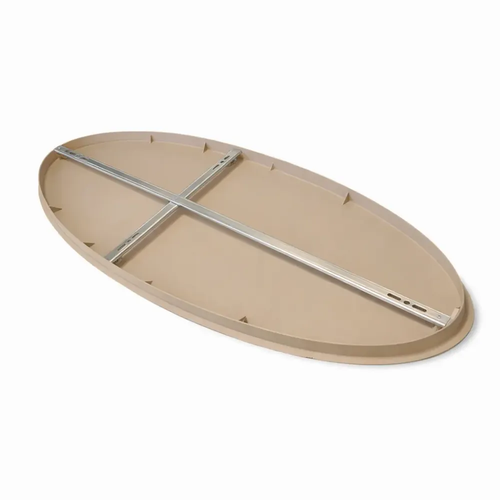Highlight plafondplaat ovaal - 100 x 3.5 cm - beige