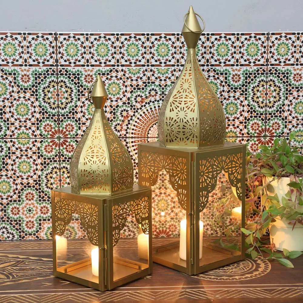 Oosterse windlicht Modena Gold L&M