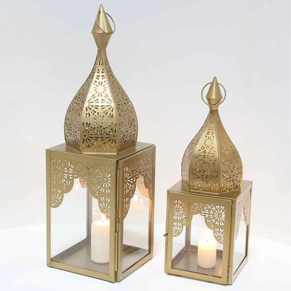 Oosterse windlicht Modena Gold L&M
