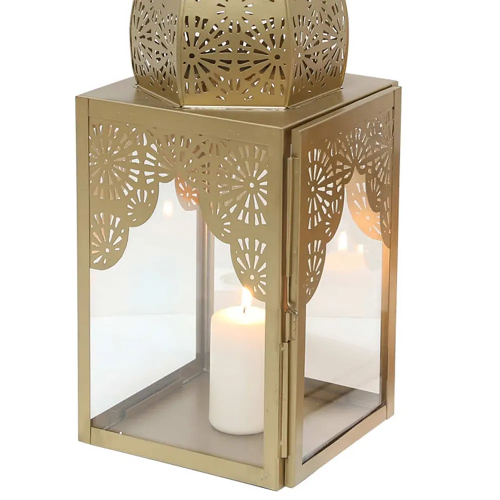 Oosterse windlicht Modena Gold L