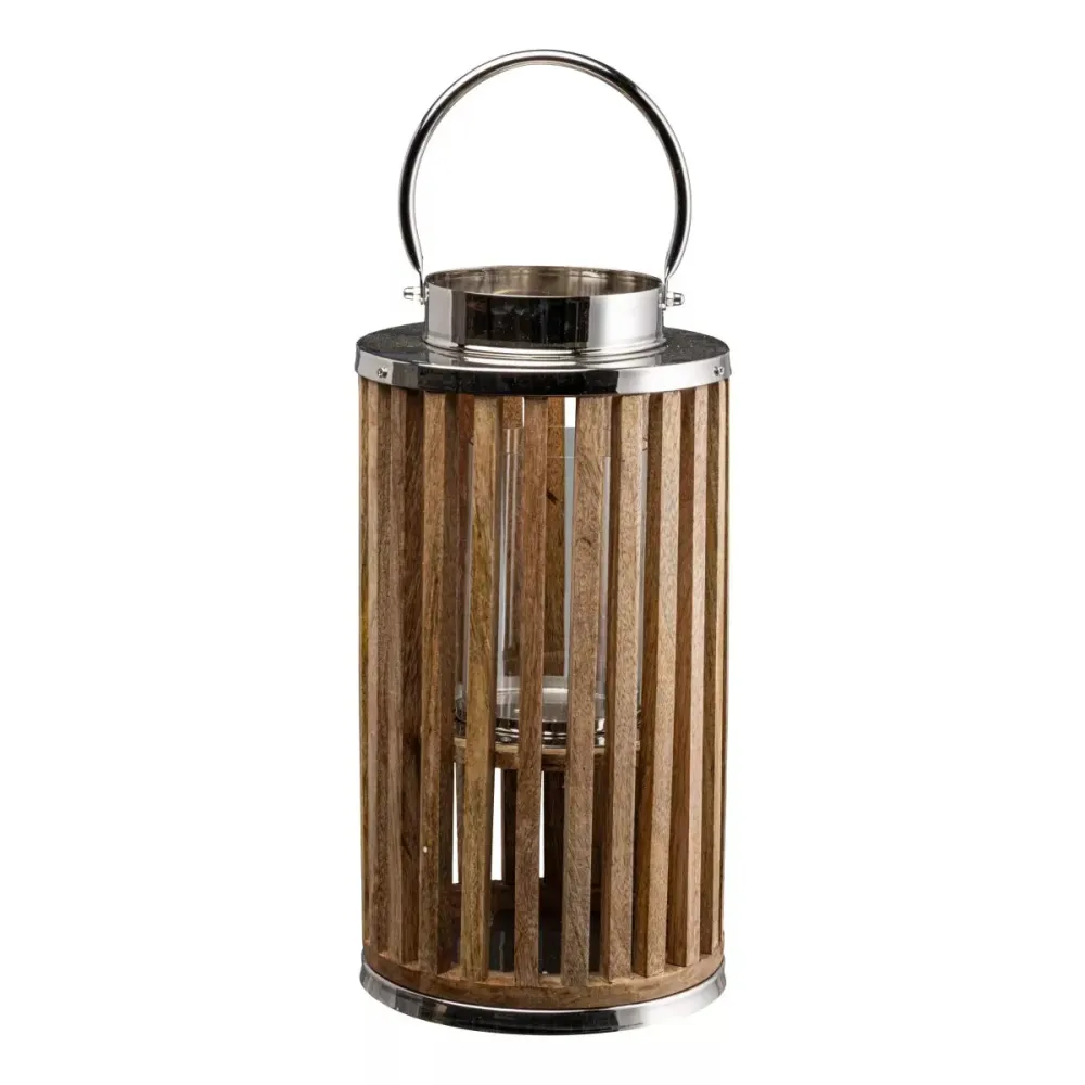 Flourify woonaccessoire - Houten lantaarn - 40 cm