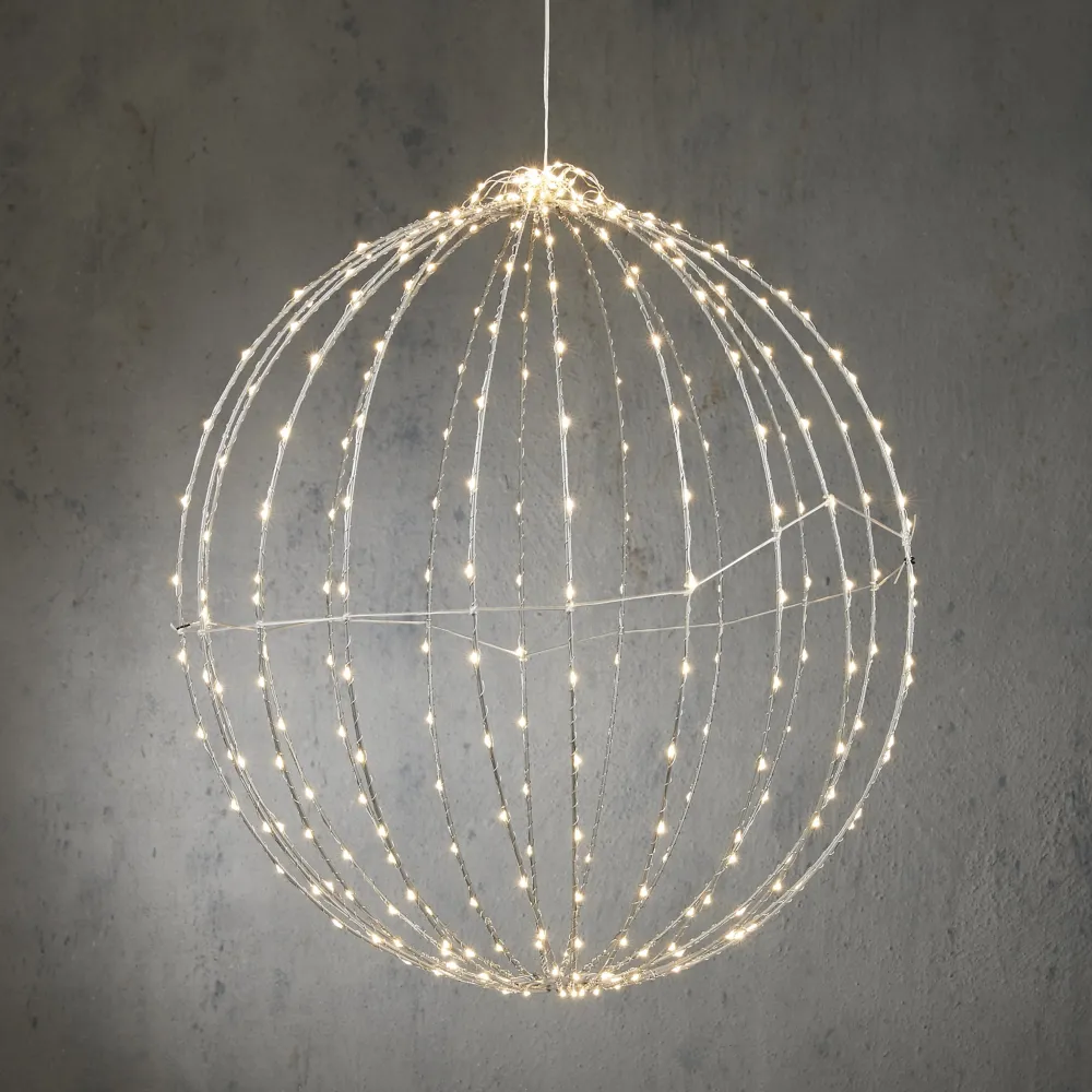 Luca Lighting – LED lichtbal Ø60 cm – 400 classic white LED’s – IP44 & timer