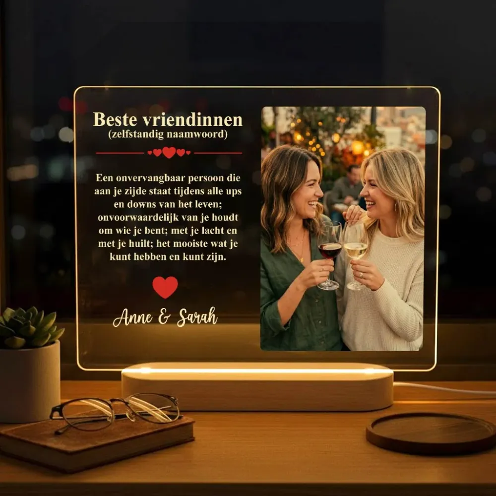 Beste vriendinnen Fotolamp