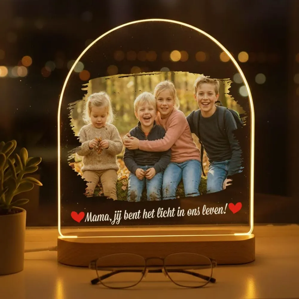 Licht ons leven - Fotolamp voor mama