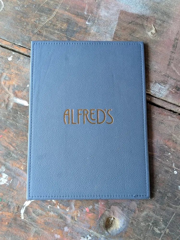 Leren menucover Deluxe Handcrafted