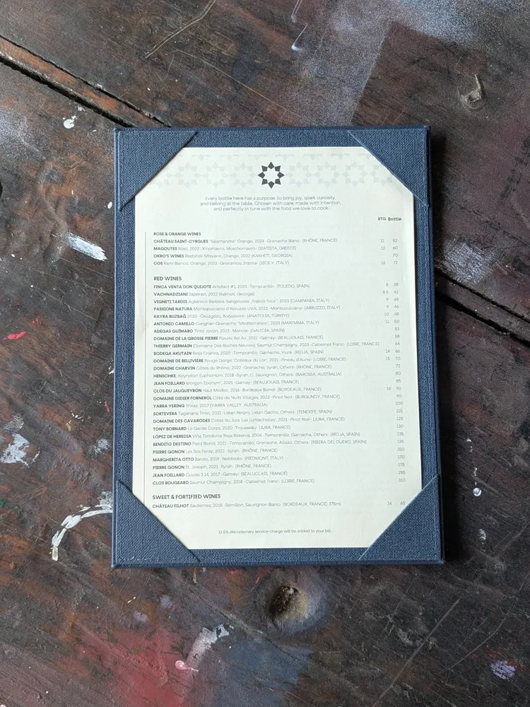 Leren menucover Deluxe Handcrafted