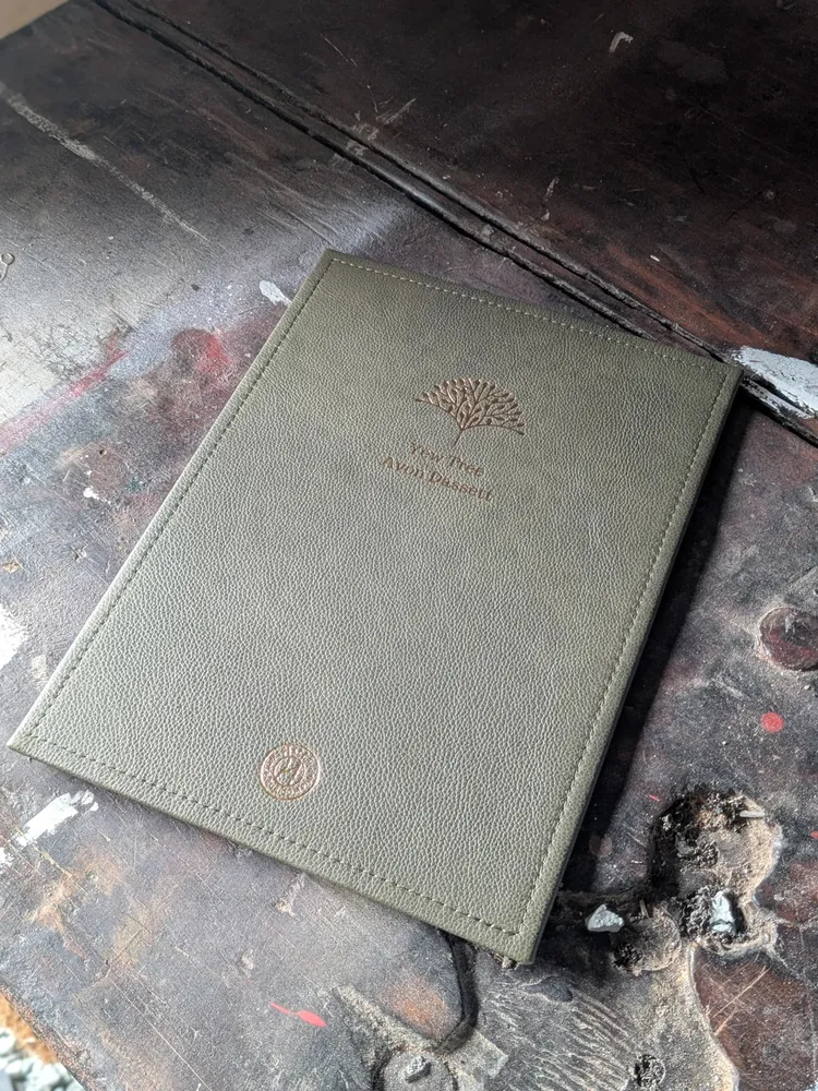 Leren menucover Deluxe Handcrafted
