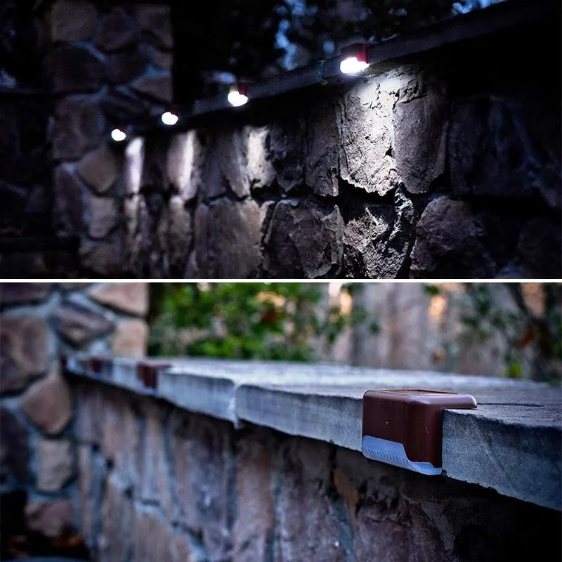LED Solar Licht Pad Trap Buiten Waterdichte Muur Lamp (8st)