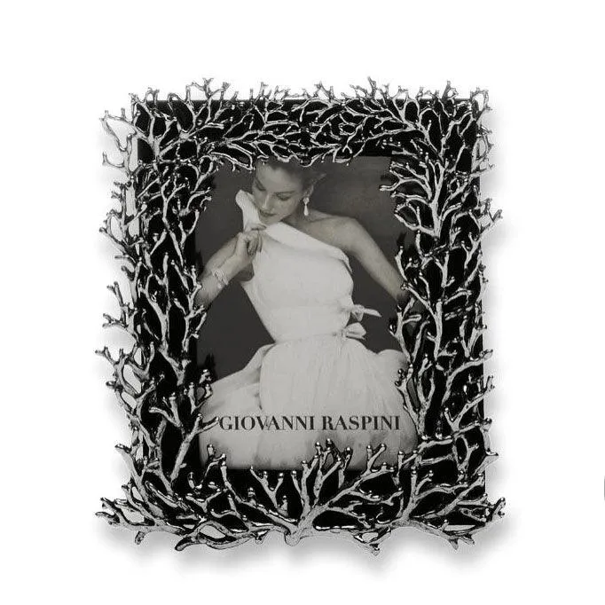 Giovanni Raspini klein Coral glasframe 8x10cm witbrons B0373