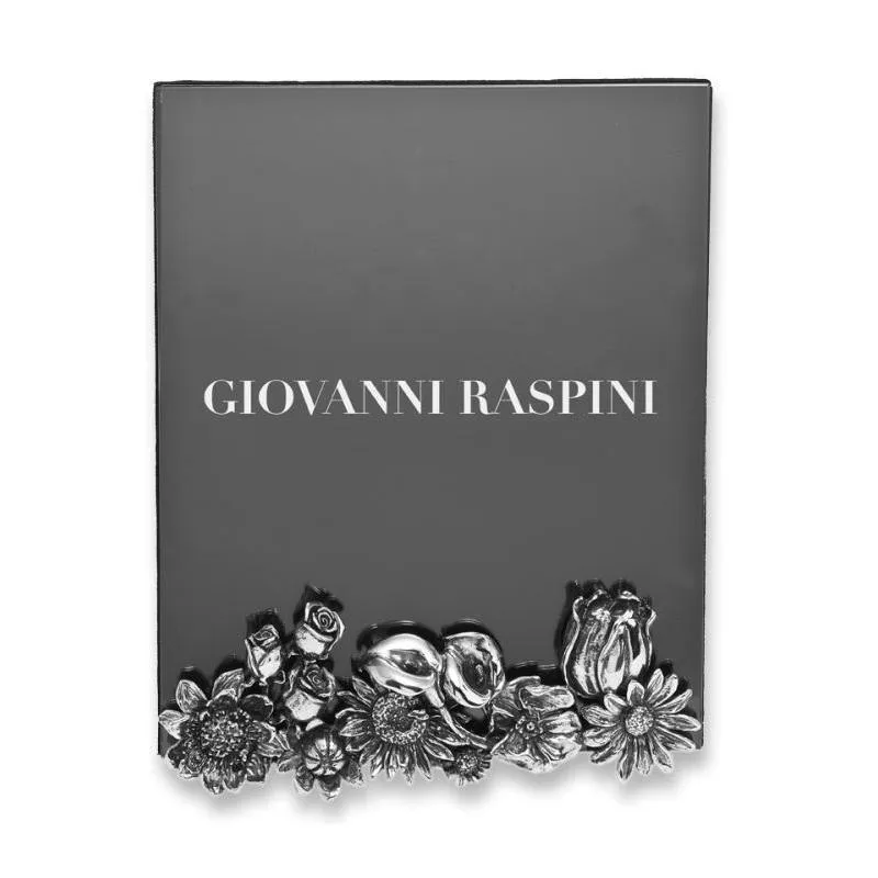 Giovanni Raspini Large Flowers glasframe 16x20cm wit brons B0354