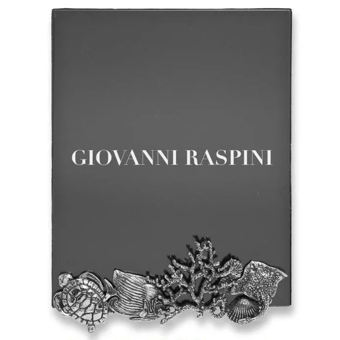 Giovanni Raspini Mare groot glasframe 16x20cm witbrons B0356