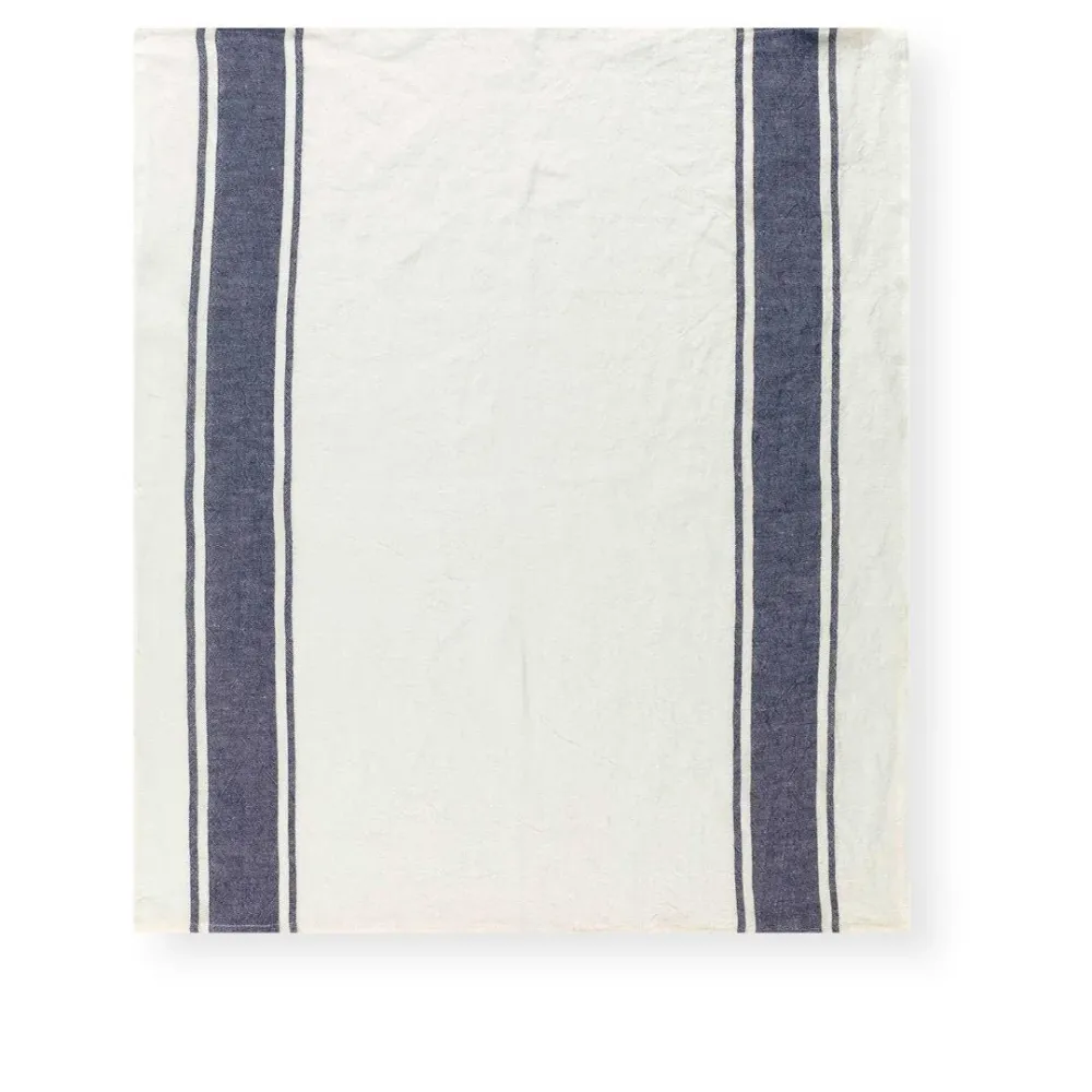 'Vecchi blauw' linnen theedoek Tessitura Toscana Telerie