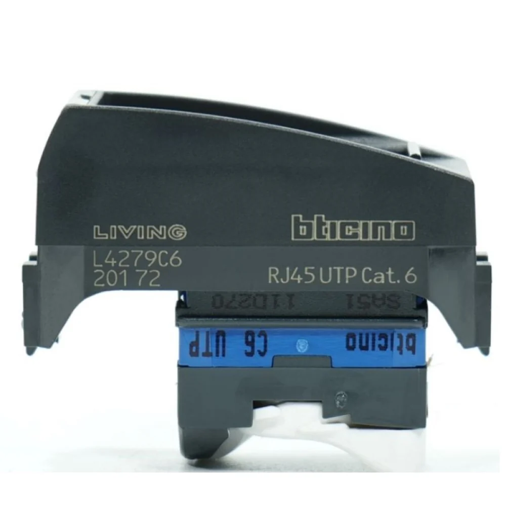 CONECTOR RJ45 UTP TOOLLESS 1 MOD. CAT. 6 NEGRO LIVING LIGHT LEGRAND