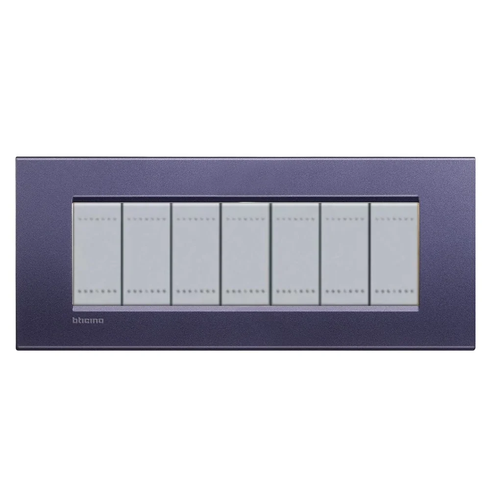 PLACA RECTANGULAR COLOR CLUB 7 MOD. LNA4807CB LIVING Y LIGHT LEGRAND