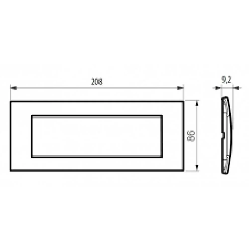 PLACA RECTANGULAR COLOR TECH 7 MOD. LNA4807TE LIVING Y LIGHT LEGRAND
