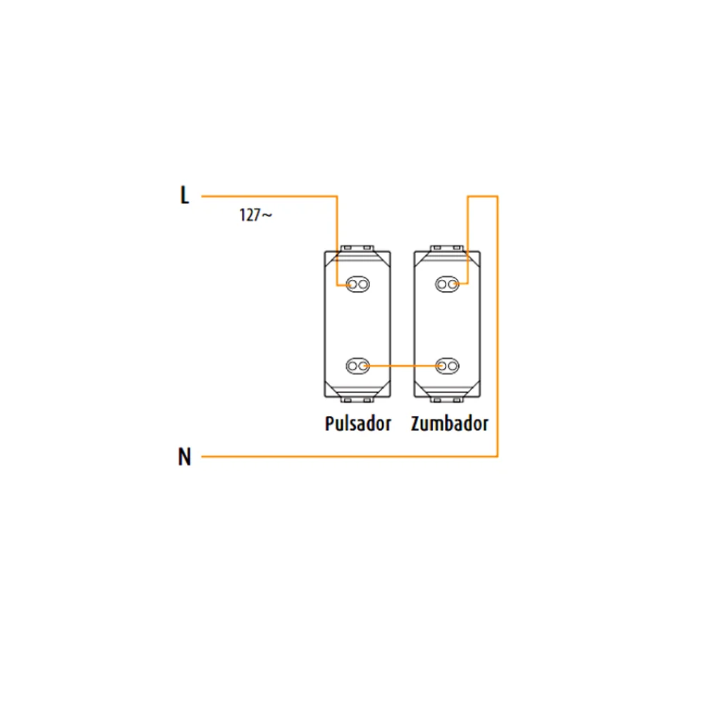 PULSADOR 1 MOD. 10AX 127-277V. N4005N LIVING Y LIGHT LEGRAND