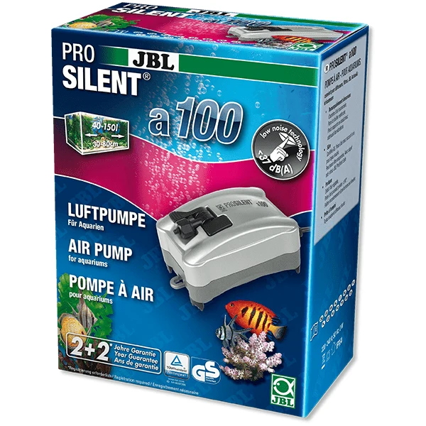 Luchtpomp JBL Proslent A100 - voor 40l aquarium op 150l