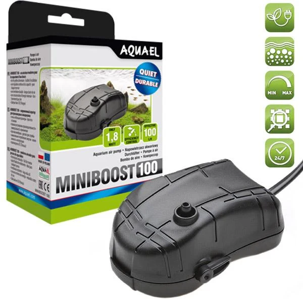 Miniboost 100 Aquael - Aquariumluchtpomp tot 100 l