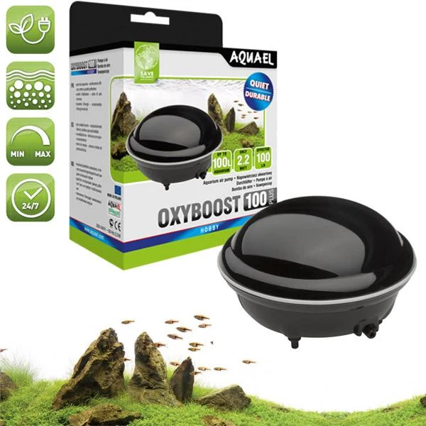 Oxyboost 100 plus aquael - aquariumluchtpomp tot 100 l