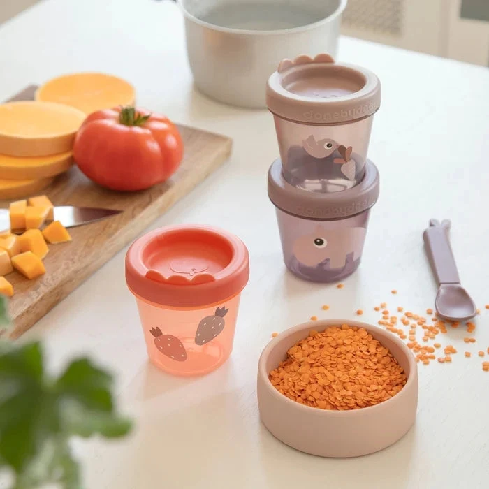 Done Deer Ozzo Poeder Babyvoeding Containers 3 stuks