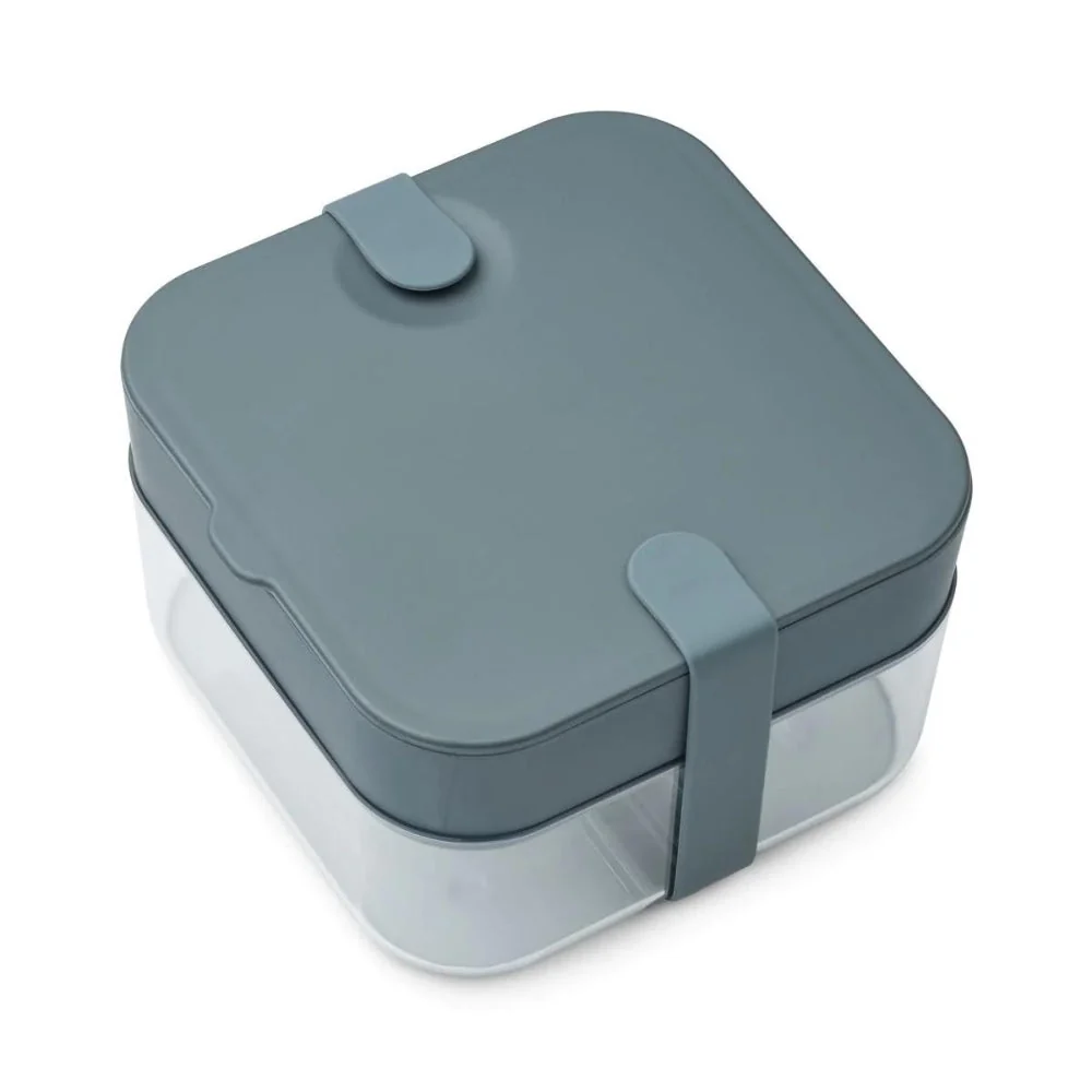Liewood Kinder Bento Box Zeeblauw/Baleinblauw