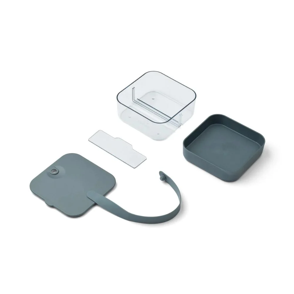Liewood Kinder Bento Box Zeeblauw/Baleinblauw