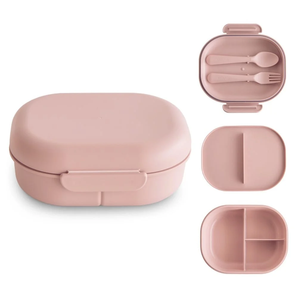 Mushie Lunchbox voor kinderen Blush