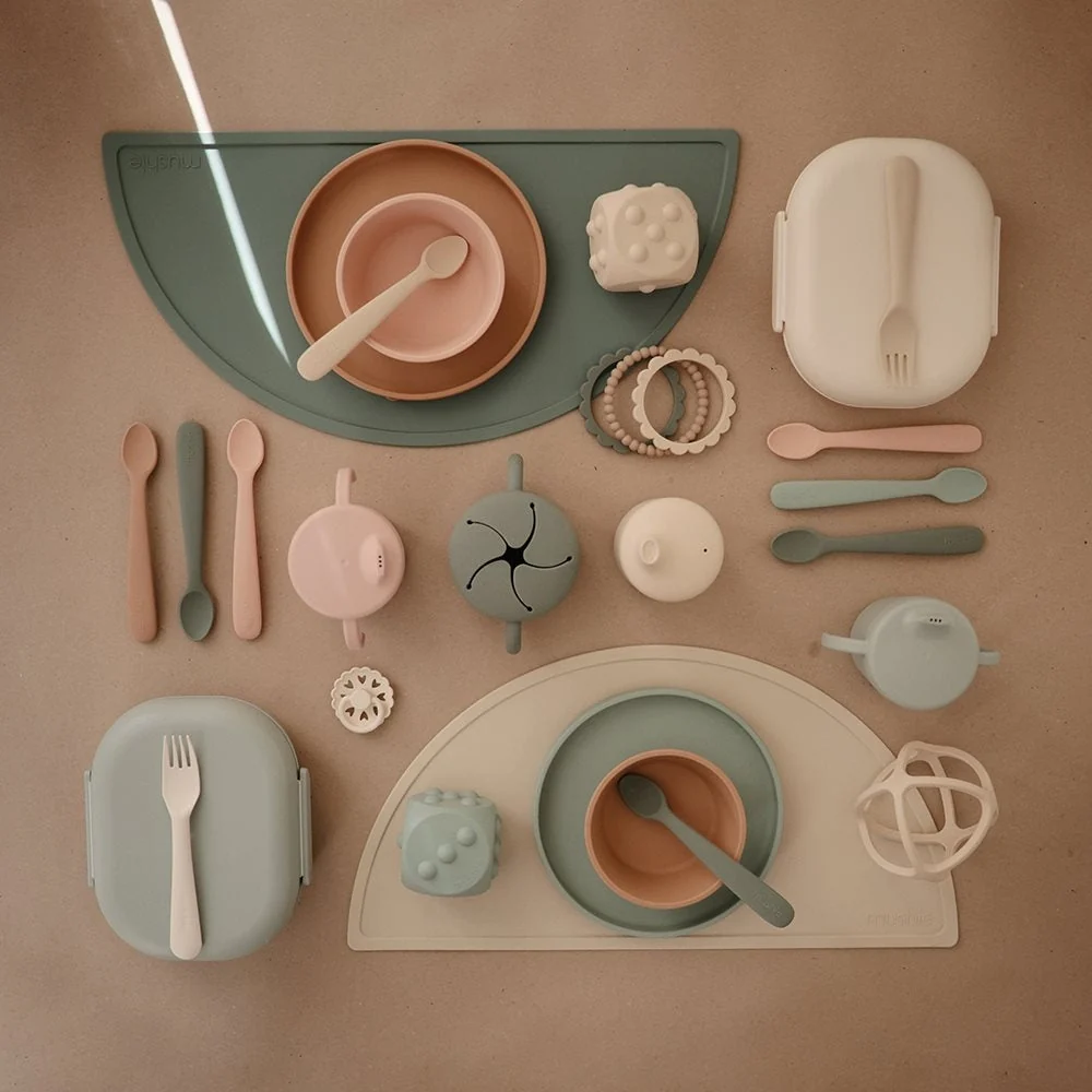 Mushie Lunchbox voor kinderen Blush