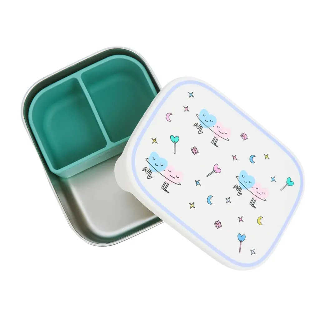 Cotton Cloud - RVS Lunchbox - DANCING HEARTS