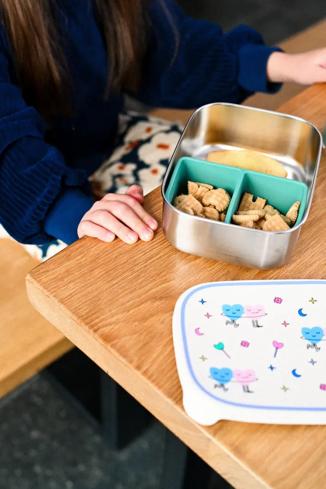 Cotton Cloud - RVS Lunchbox - DANCING HEARTS