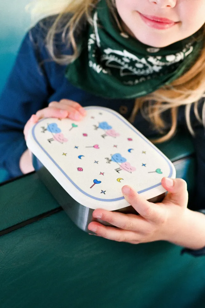 Cotton Cloud - RVS Lunchbox - DANCING HEARTS