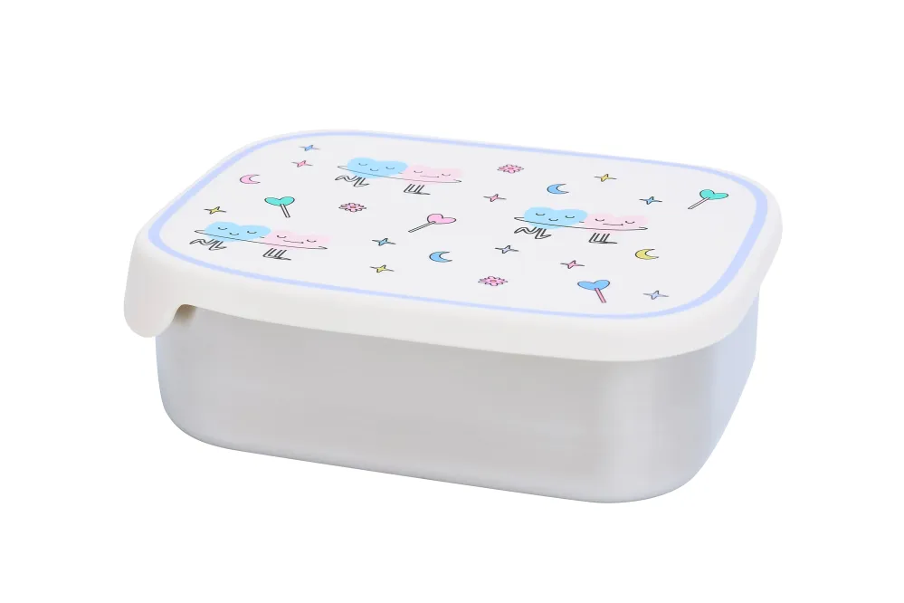 Cotton Cloud - RVS Lunchbox - DANCING HEARTS