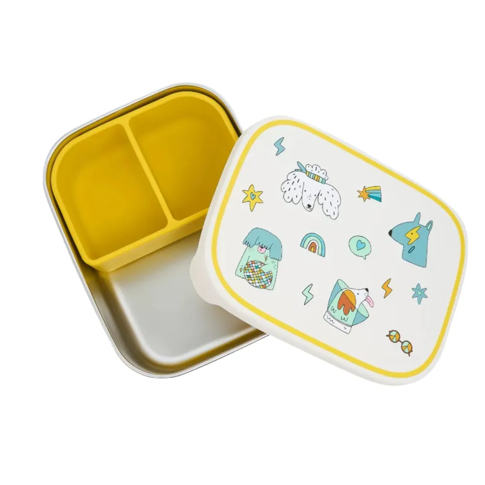 Cotton Cloud - RVS Lunchbox - Funky Dogs
