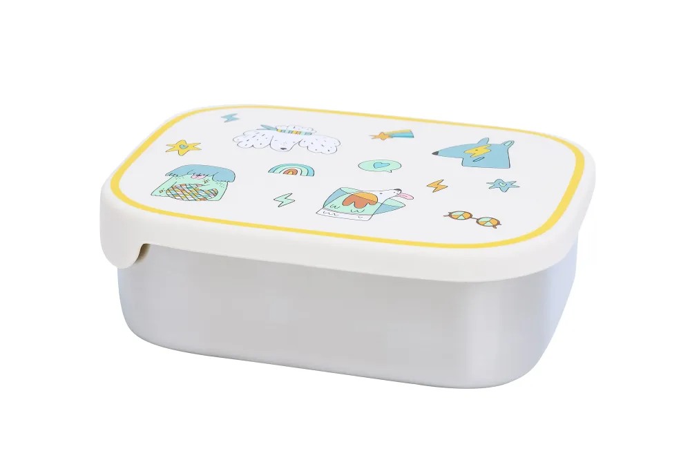 Cotton Cloud - RVS Lunchbox - Funky Dogs