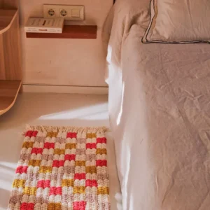 Professionele Kwaliteit Pack Macramé DIY: Teppich "Checkerboard" + BUCH